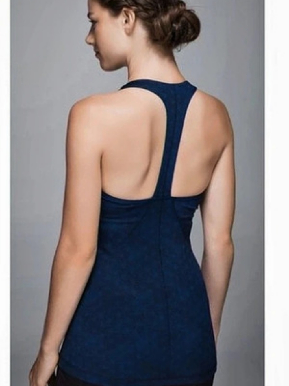 Rare Vintage Y2K lululemon Sashiko Star Geometric Racerback Tank in Blue Size 8